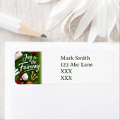 Golf Kerst thema Etiket (Insitu)
