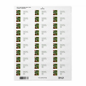 Golf Kerst thema Etiket (Full Sheet)