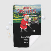 Golf Kerst thema met Sinterklaas Golfhanddoek (Insitu)