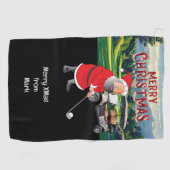 Golf Kerst thema met Sinterklaas Golfhanddoek (Horizontaal)