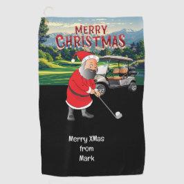 Golf Kerst thema met Sinterklaas Golfhanddoek