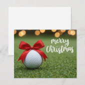 Golf Kerst thema op green voor golfer (Voorkant / Achterkant)