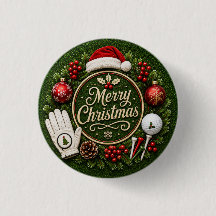 Golf Kerst thema op groen gras