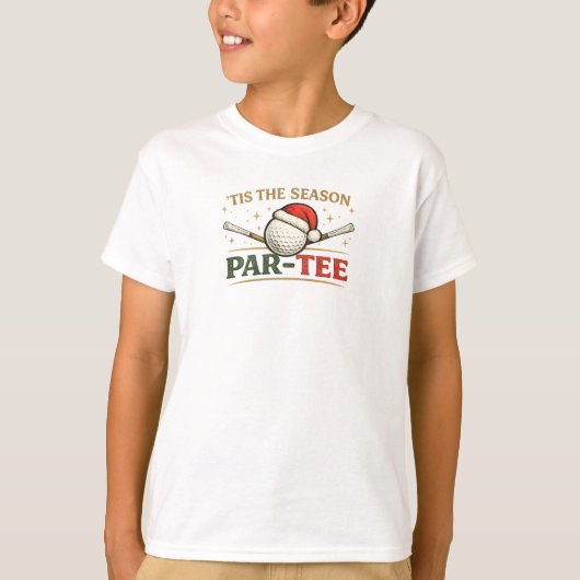 Golf Kerst thema T-shirt (Voorkant)