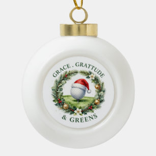 Golf Kerst Thema voor Boomornament Keramische Bal Ornament