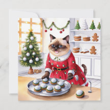 Golf Kerst thema voor kattenliefhebber golfer