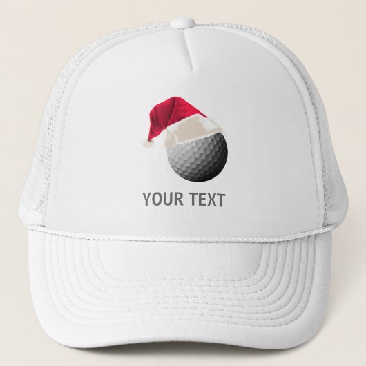 golf kerst trucker pet (Voorkant)
