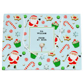 Golf Kerst Vakantie Groot Cadeauzakje (Voorkant)