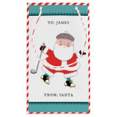 Golf Kerst Vakantie Kleine Gift Bag Klein Cadeauzakje (Achterkant)