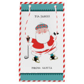 Golf Kerst Vakantie Kleine Gift Bag Klein Cadeauzakje (Voorkant)