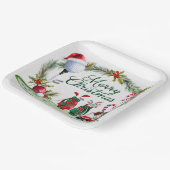 Golf Kerstboom golfballen en Santa Hat Papieren Bordje (Gebogen)