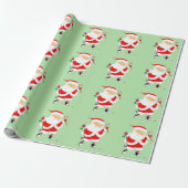 Golf Kerstcadeau Cadeaupapier (Uitgerold)