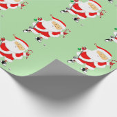 Golf Kerstcadeau Cadeaupapier (Hoek)