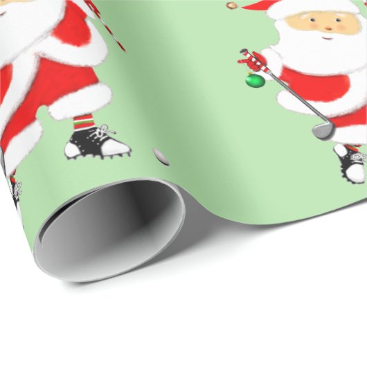 Golf Kerstcadeau Cadeaupapier (Rol Hoek)