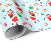 Golf-kerstcadeau Cadeaupapier (Rol Hoek)