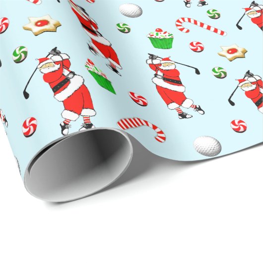 Golf-kerstcadeau Cadeaupapier (Rol Hoek)