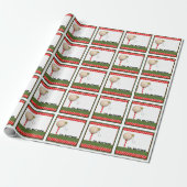 Golf Kerstcadeau Cadeaupapier (Uitgerold)