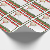 Golf Kerstcadeau Cadeaupapier (Hoek)