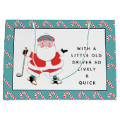 Golf-kerstcadeau Groot Cadeauzakje (Voorkant)