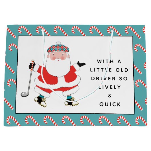 Golf-kerstcadeau Groot Cadeauzakje (Voorkant)
