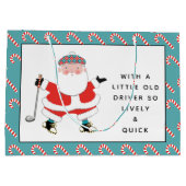 Golf-kerstcadeau Groot Cadeauzakje (Achterkant)