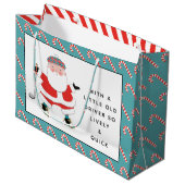 Golf-kerstcadeau Groot Cadeauzakje (Voorkant Gekanteld)