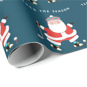 Golf Kerstcadeau Inpakpapier