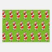 Golf Kerstcadeau Inpakpapier Vel (Voorkant 3)