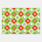 Golf Kerstcadeau Inpakpapier Vel (Voorkant 2)
