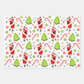 Golf Kerstcadeau Inpakpapier Vel (Voorkant)