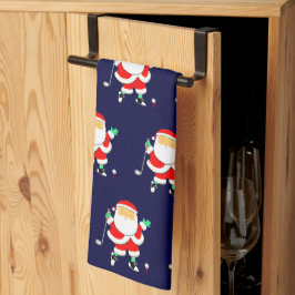 Golf Kerstcadeau Keukenhanddoek