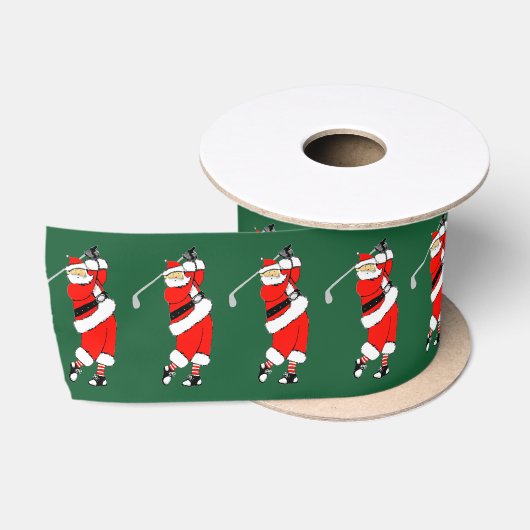 Golf Kerstcadeau Satijnen Lint (Spoel)