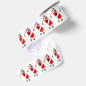 Golf Kerstcadeau Satijnen Lint (Achterkant)