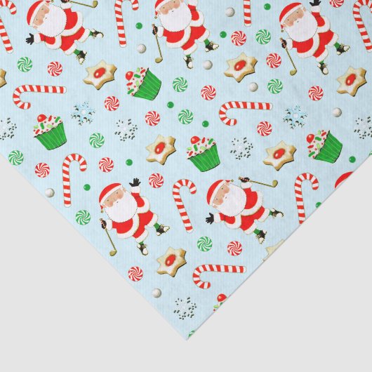 Golf-kerstcadeau Tissuepapier (Detail)