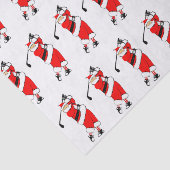 Golf Kerstcadeau Tissuepapier (Detail)