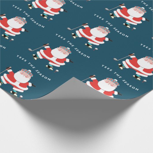 Golf kerstcadeaupapier cadeaupapier (Hoek)