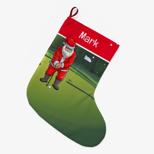 Golf Kerstcadeaus met Sinterklaas Grote Kerstsok (Voorkant (Hangend))