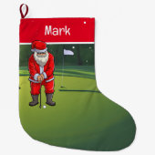 Golf Kerstcadeaus met Sinterklaas Grote Kerstsok (Voorkant)