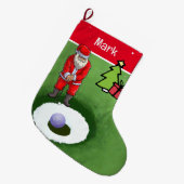 Golf Kerstcadeaus met Sinterklaas Grote Kerstsok (Voorkant (Hangend))