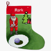 Golf Kerstcadeaus met Sinterklaas Grote Kerstsok (Voorkant)