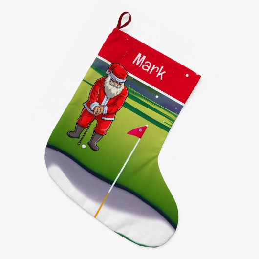 Golf Kerstcadeaus met Sinterklaas Grote Kerstsok (Voorkant (Hangend))