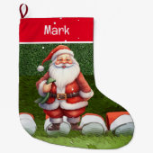 Golf Kerstcadeaus met Sinterklaas Grote Kerstsok (Voorkant)