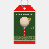 Golf kerstcadeautags cadeaulabel (Voorkant)