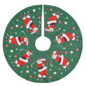 Golf-kerstdecor geborsteld polyesterboomrok kerstboom rok (Voorkant)