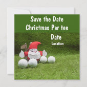 Golf kerstfeest, bespaar de datum met de kerstman (Voorkant)