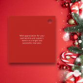 Golf Kerstfeest Cadeautag Joy Modern Rood Bedankjes Labels