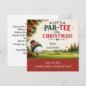 Golf kerstfeest Laten we afslaan  Kaart (Voorkant / Achterkant)