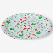 Golf Kerstfeest Papieren Bordje (Gekanteld)