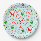 Golf Kerstfeest Papieren Bordje (Voorkant)