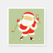 Golf Kerstfeest Servet (Voorkant)